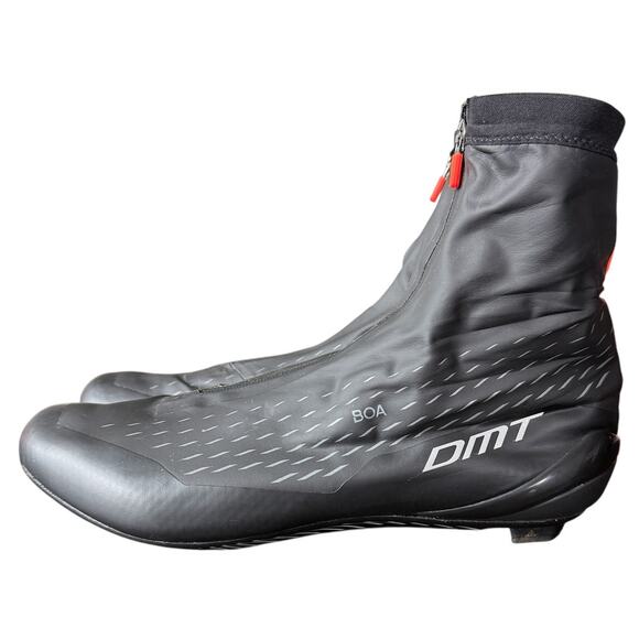 DMT WKR1 Cycling Shoes Winter Knit Road Black Orange Mens 47 main image 8